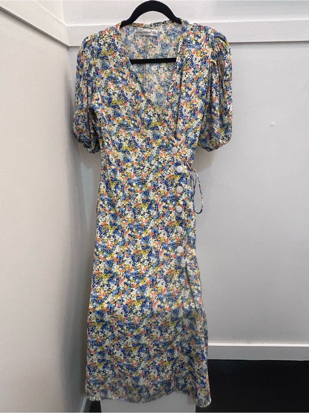Faithful the Brand Floral Button-Front Wrap Skirt in Multicolor